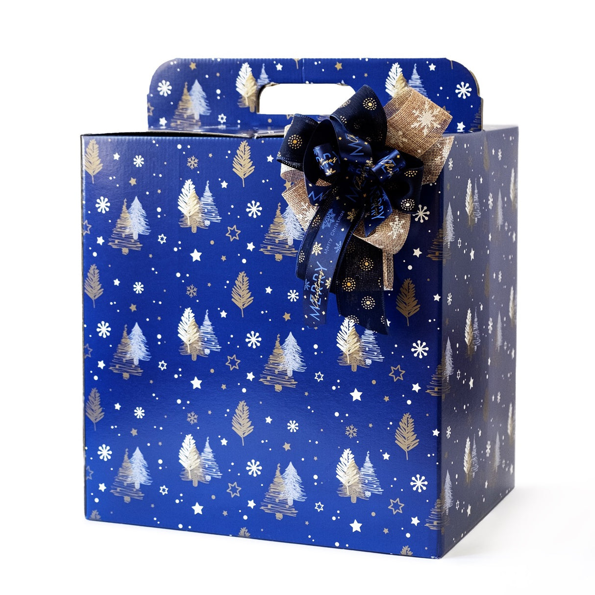 Scatole Regalo Natalizie con Maniglia Alberi Natale