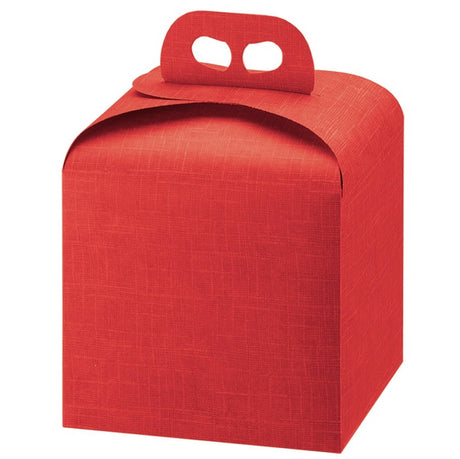 Scatole Rosse per Panettone con Maniglia
