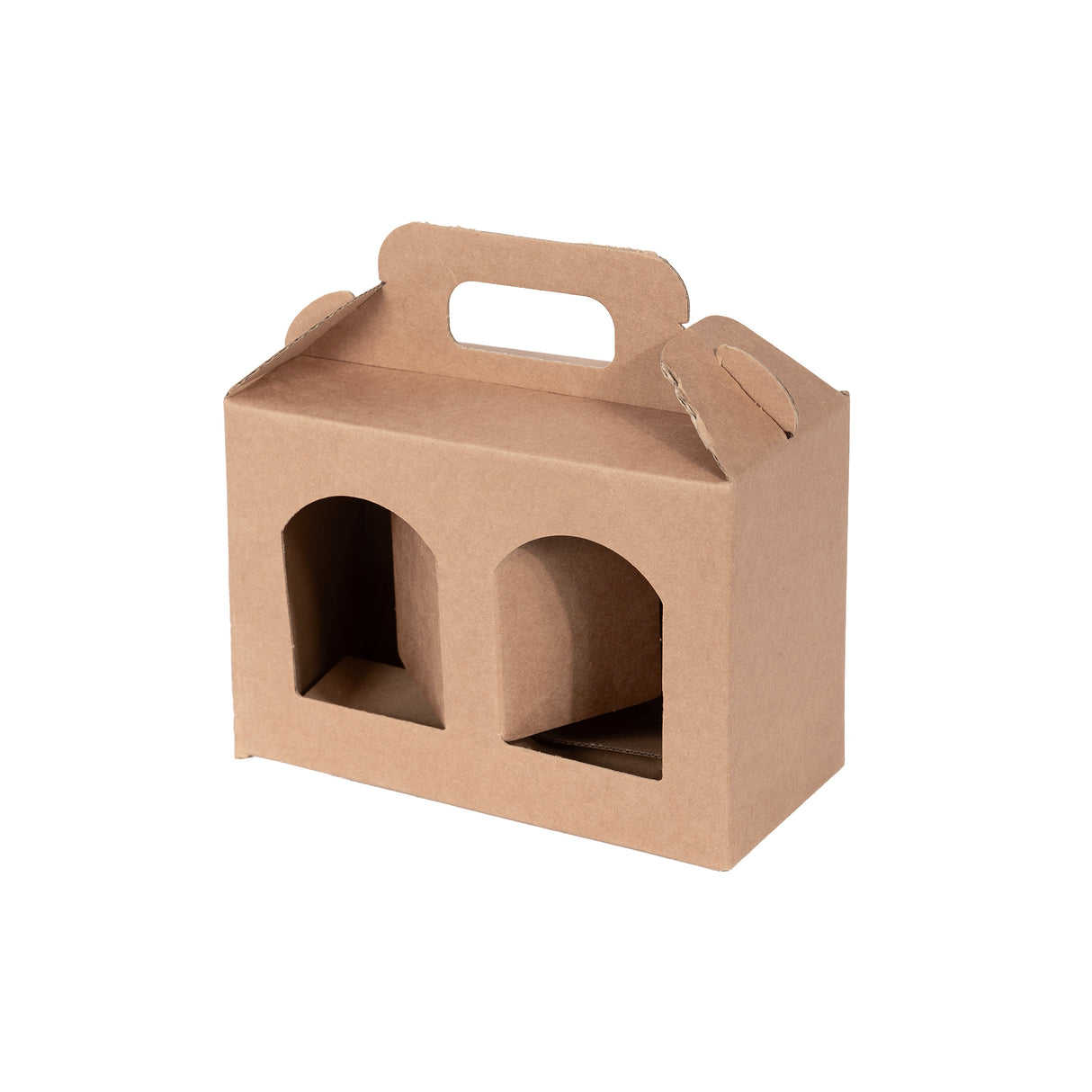 Boîtes kraft porte-pots 2 emplacements personnalisables