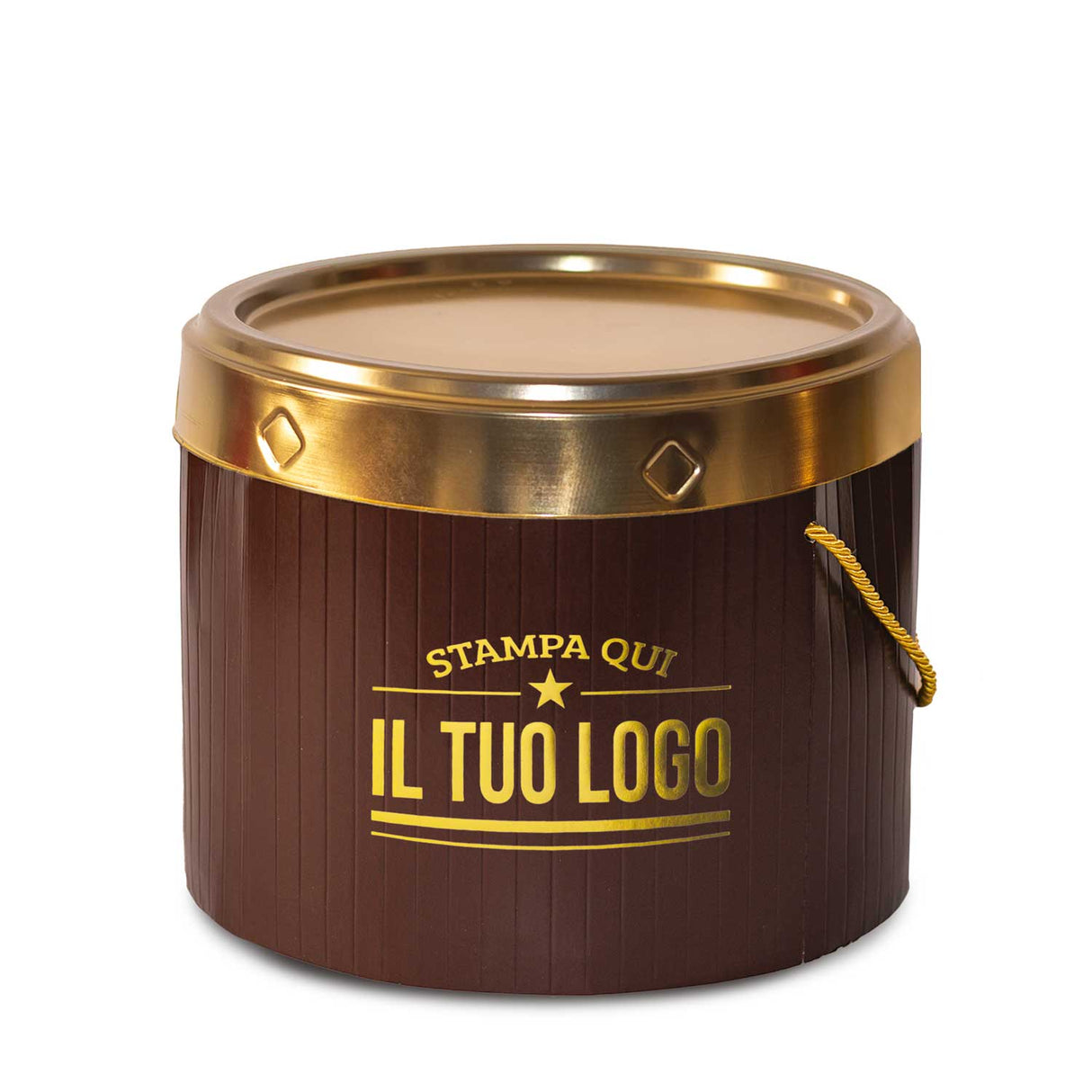 Portapanettone Retrò Basso 1 KG Personalizzabile