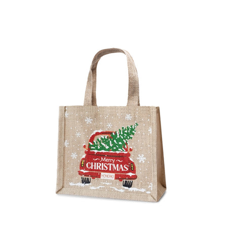 Shopper Juta Natalizie Christmas Car