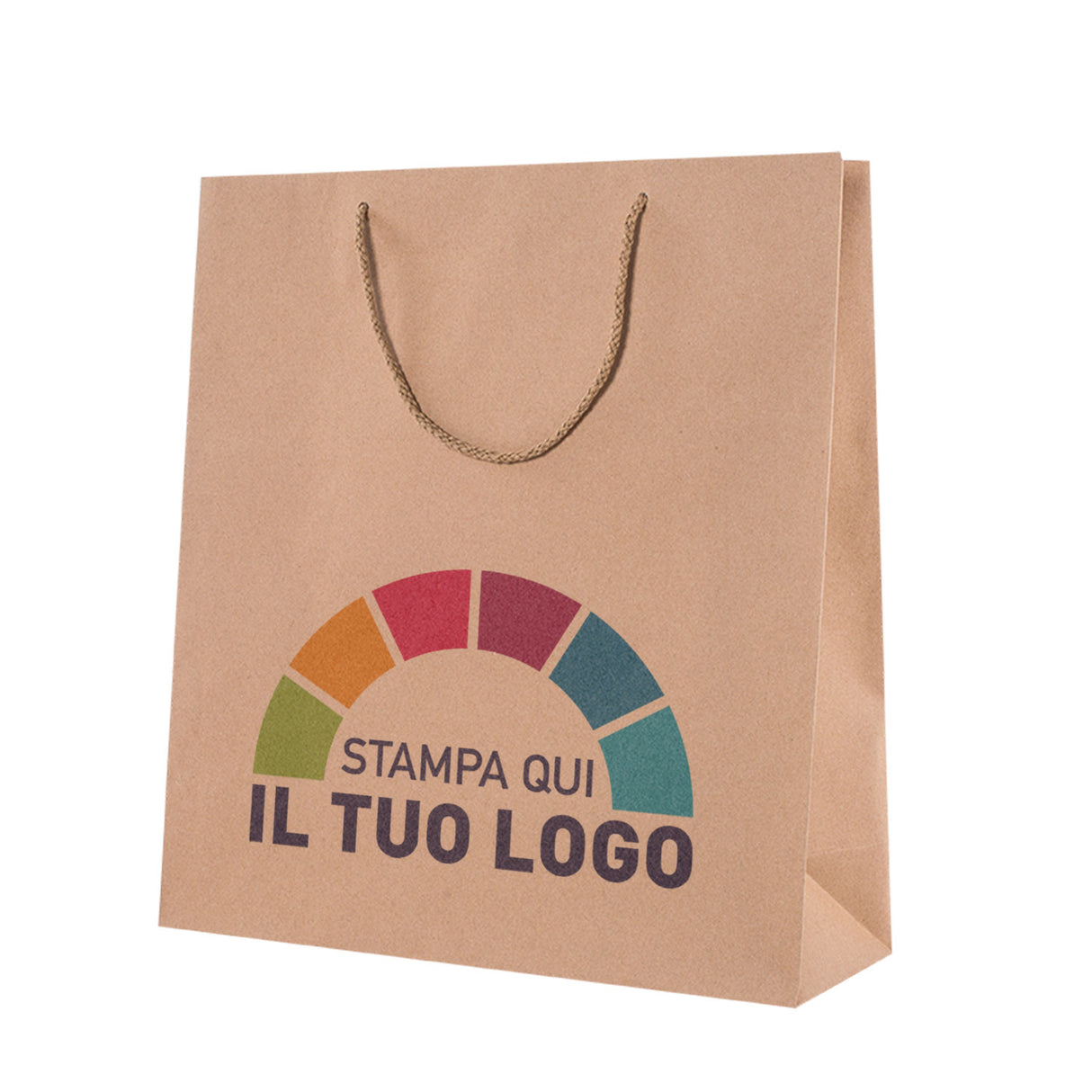 Shopper Kraft Lusso Personalizzata a Colori