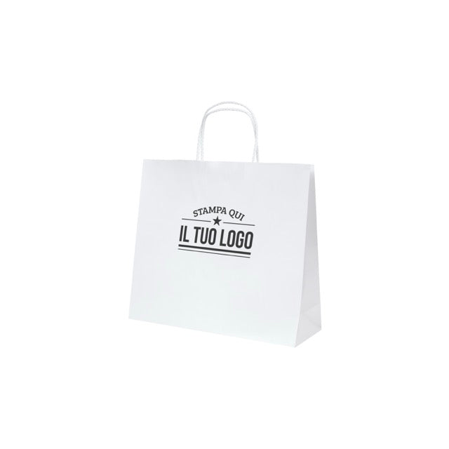 Shopper Royal Nebbia Personalizzabile con Cordino Cotone rigido