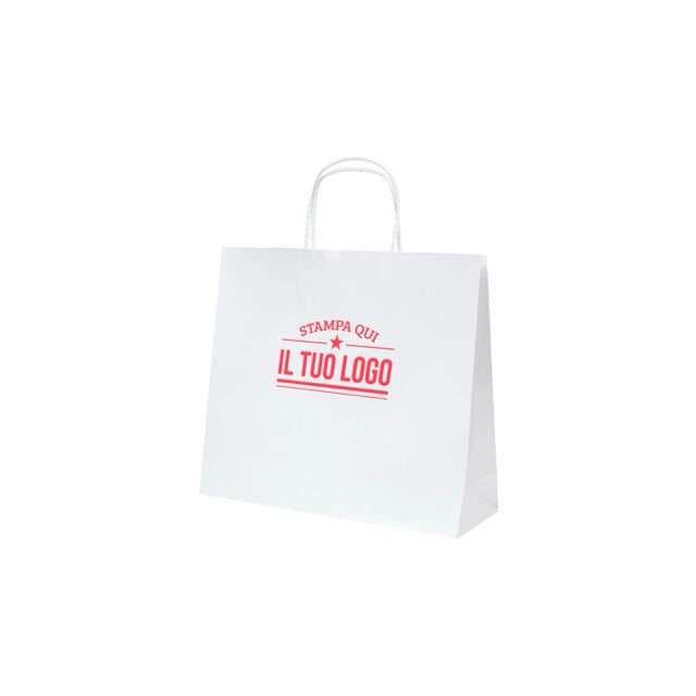 Shopper Royal Nebbia Personalizzabile con Cordino Cotone rigido