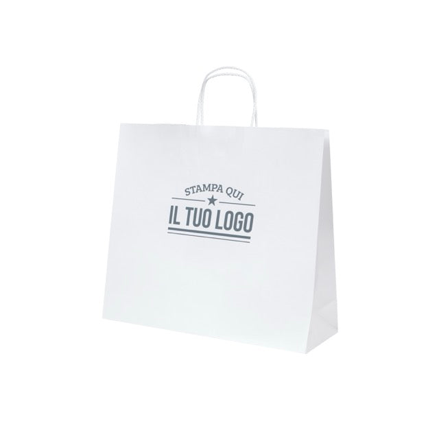 Shopper Royal Nebbia Personalizzabile con Cordino Cotone rigido