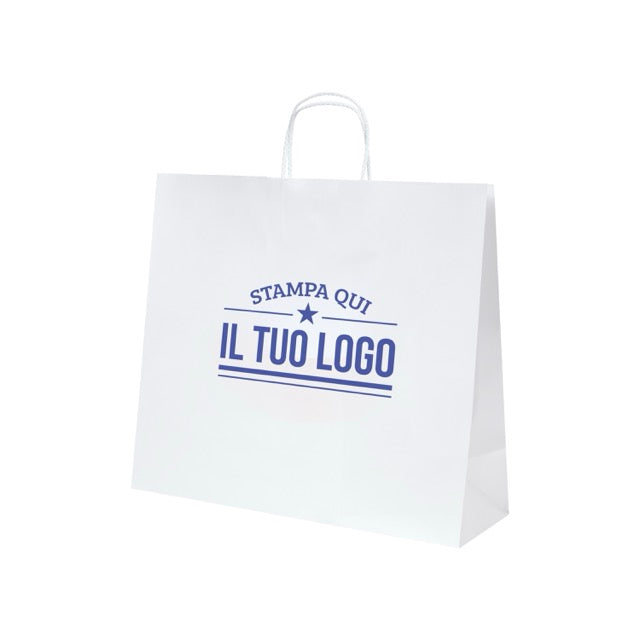 Shopper Royal Nebbia Personalizzabile con Cordino Cotone rigido