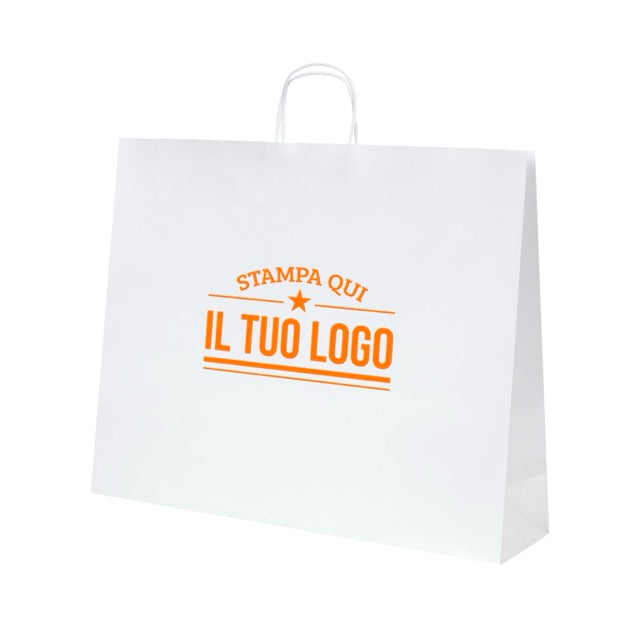 Shopper Royal Nebbia Personalizzabile con Cordino Cotone rigido