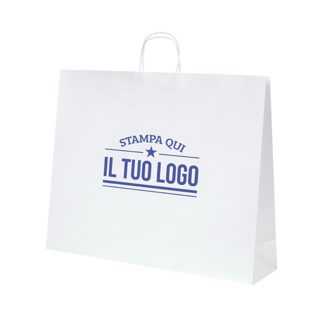 Shopper Royal Nebbia Personalizzabile con Cordino Cotone rigido