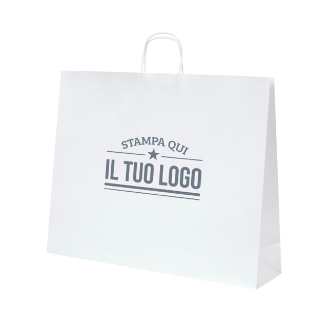 Shopper Royal Nebbia Personalizzabile con Cordino Cotone rigido