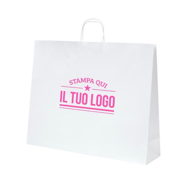 Shopper Royal Nebbia Personalizzabile con Cordino Cotone rigido