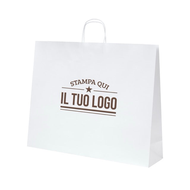 Shopper Royal Nebbia Personalizzabile con Cordino Cotone rigido