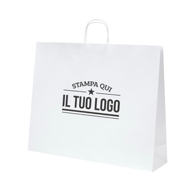 Shopper Royal Nebbia Personalizzabile con Cordino Cotone rigido