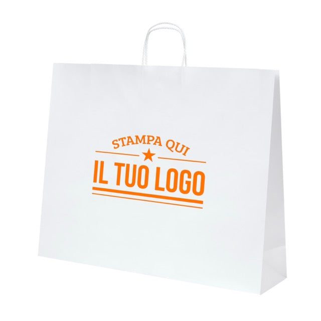 Shopper Royal Nebbia Personalizzabile con Cordino Cotone rigido