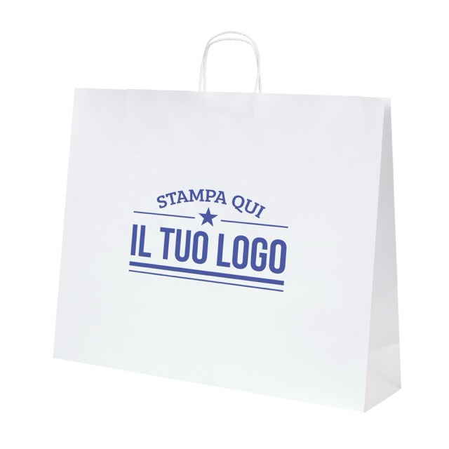 Shopper Royal Nebbia Personalizzabile con Cordino Cotone rigido