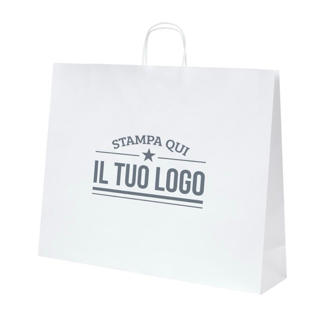 Shopper Royal Nebbia Personalizzabile con Cordino Cotone rigido