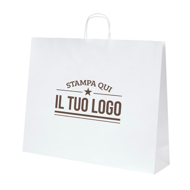 Shopper Royal Nebbia Personalizzabile con Cordino Cotone rigido