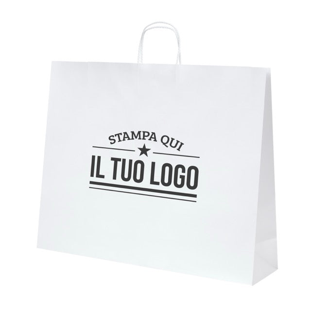 Shopper Royal Nebbia Personalizzabile con Cordino Cotone rigido