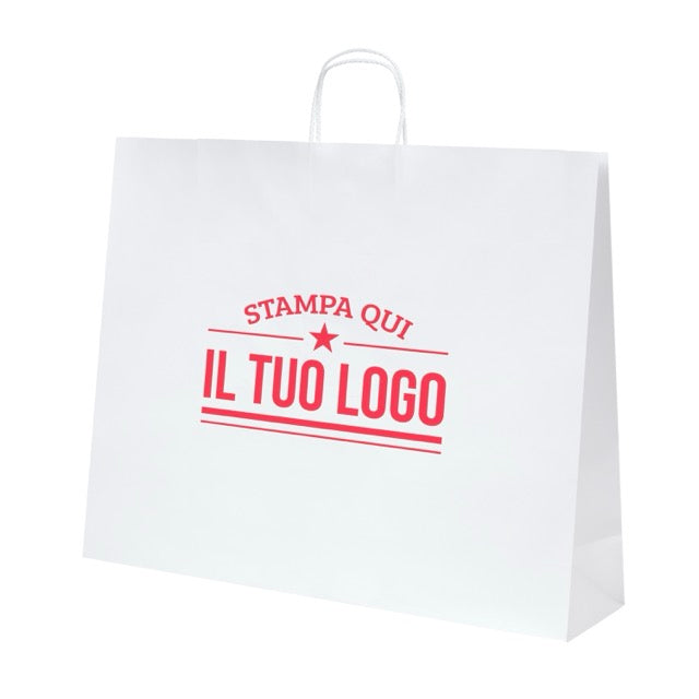Shopper Royal Nebbia Personalizzabile con Cordino Cotone rigido