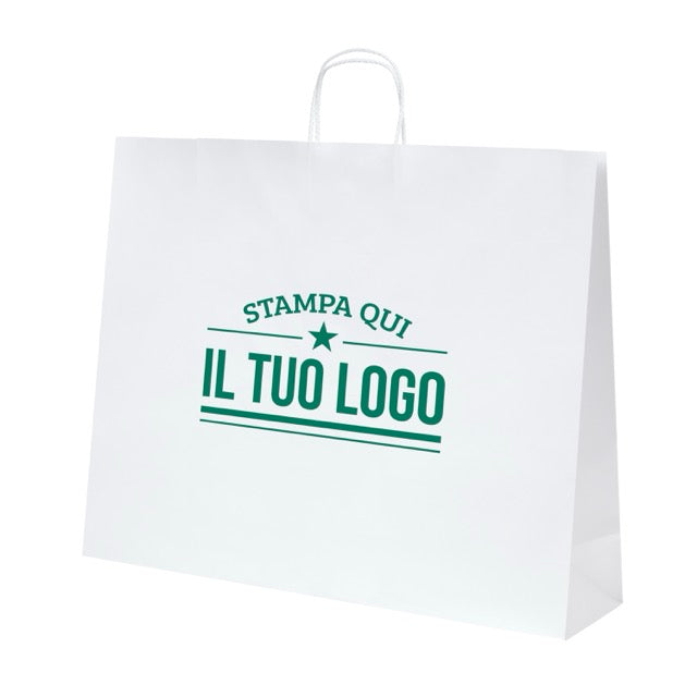 Shopper Royal Nebbia Personalizzabile con Cordino Cotone rigido