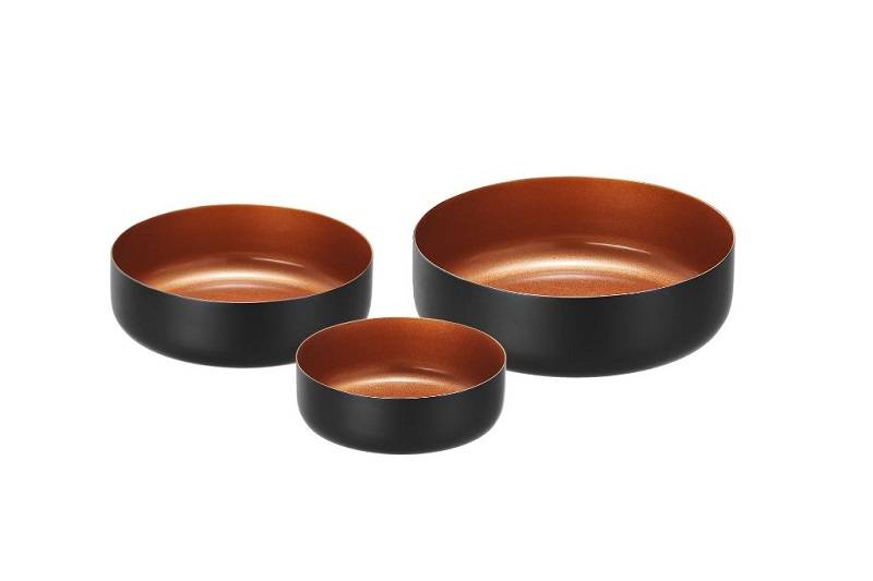 Set ciotole acciaio bicolor