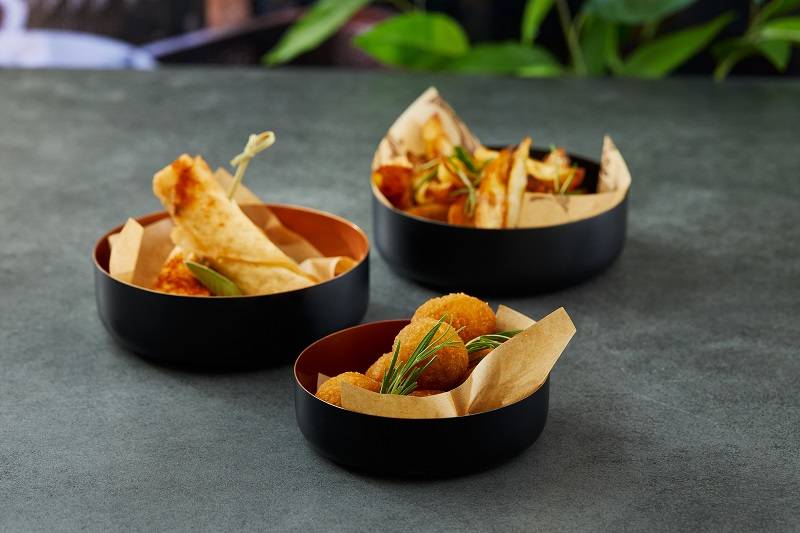 Set ciotole acciaio bicolor