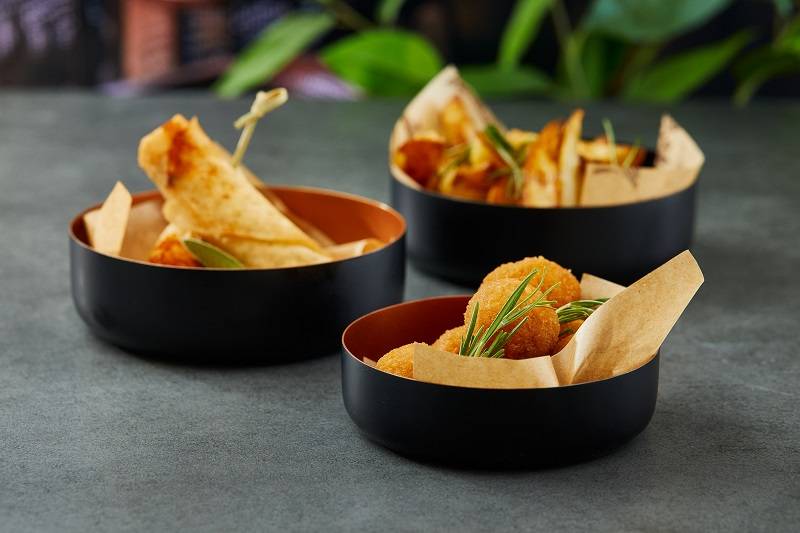 Set ciotole acciaio bicolor