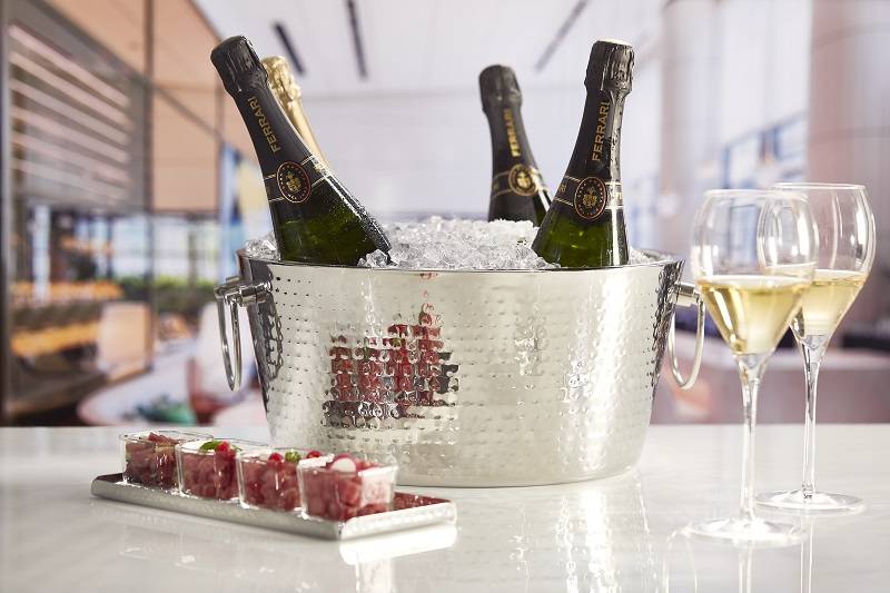 Secchiello portaghiaccio in acciaio con due manici