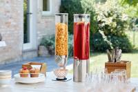 Dispenser cereali in vetro e acciaio