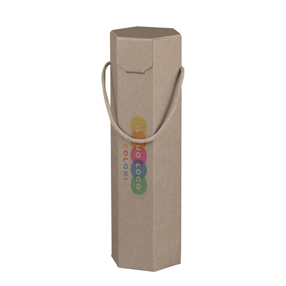 Scatola Portabottiglie Segreto Esagono Personalizzata a Colori