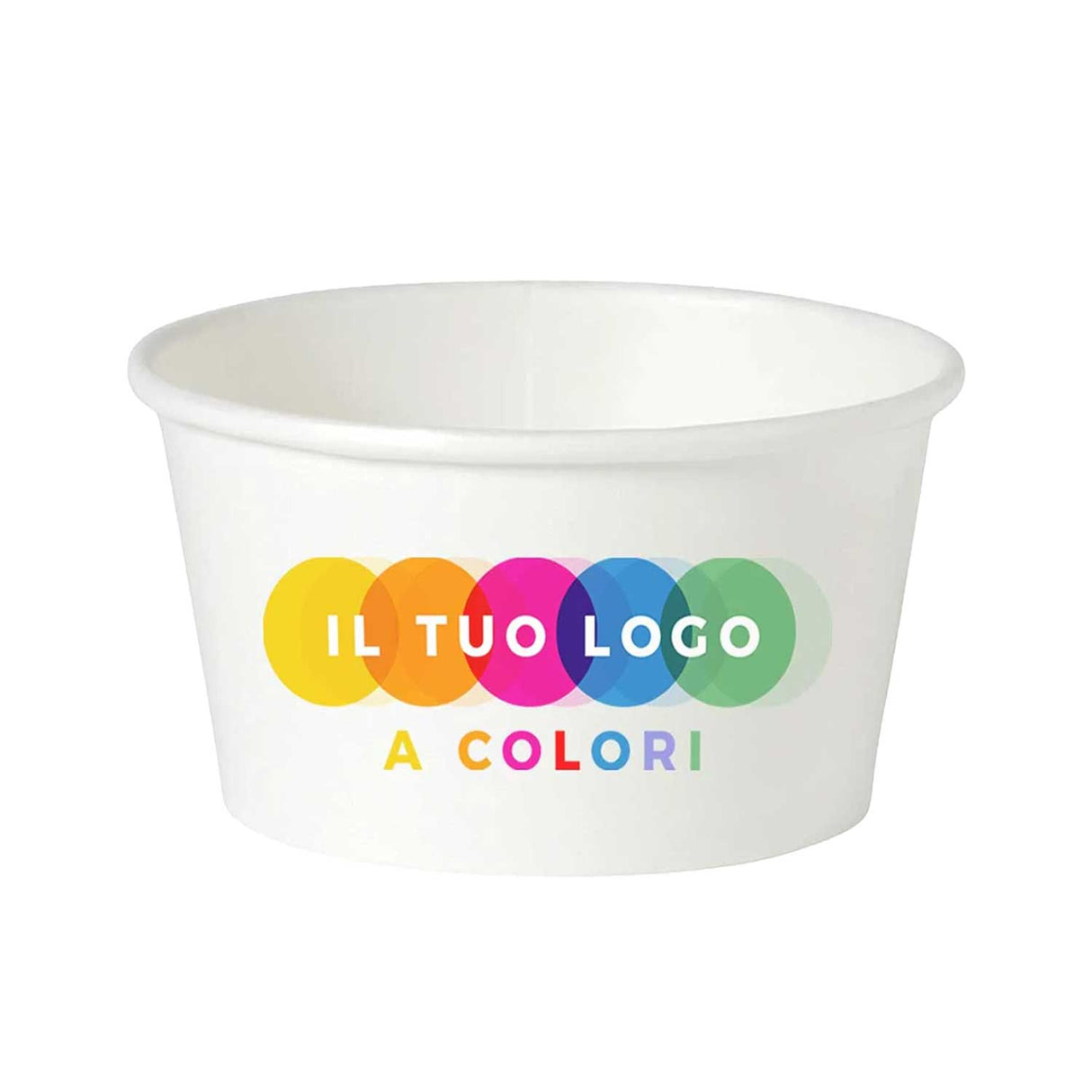 Coppette Gelato Carta Personalizzate a Colori