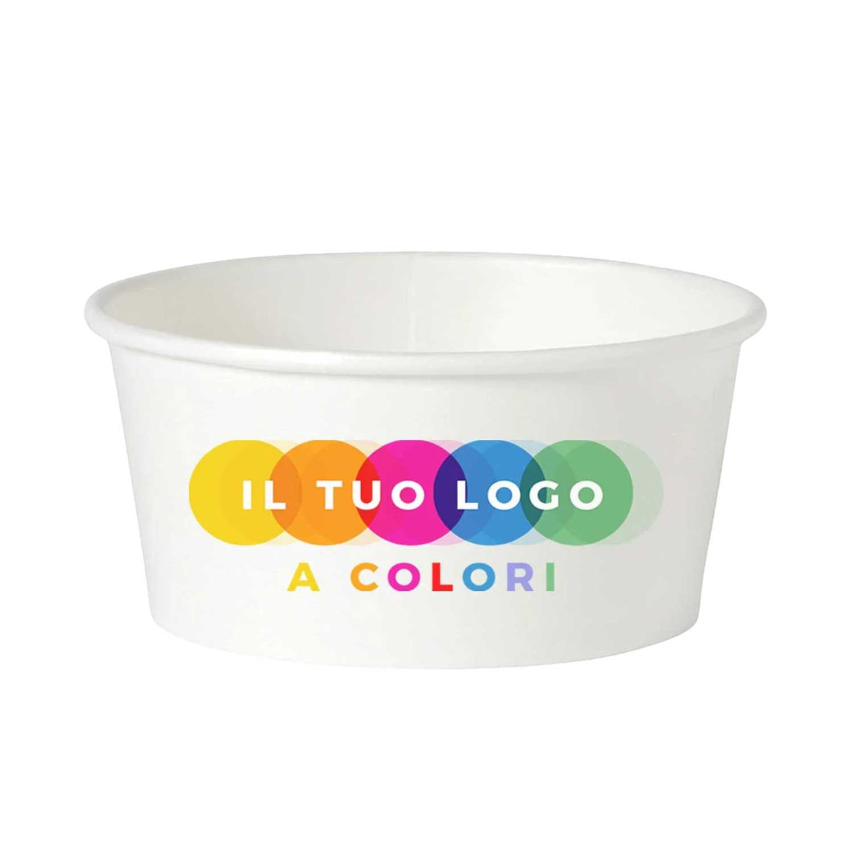 Coppette Gelato Carta Personalizzate a Colori