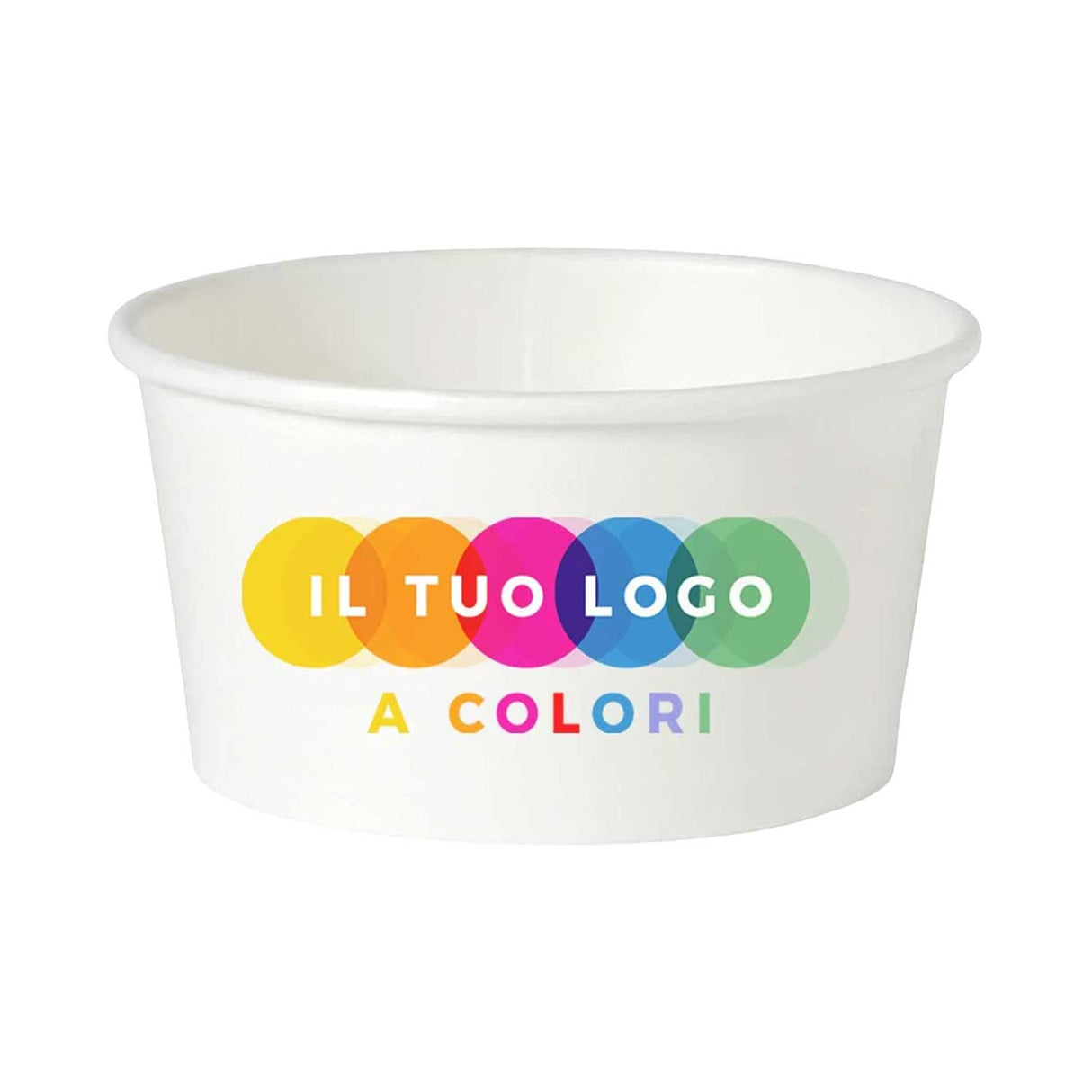 Coppette Gelato Carta Personalizzate a Colori