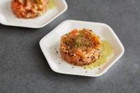 Piattino esagonale Finger Food in polpa di celullosa