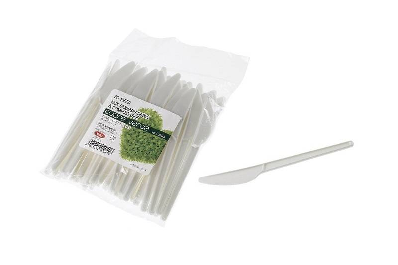 Coltello bio in CPLA biodegradabile e compostabile