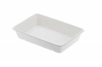 Vassoio fondo rettangolare in polpa di cellulosa