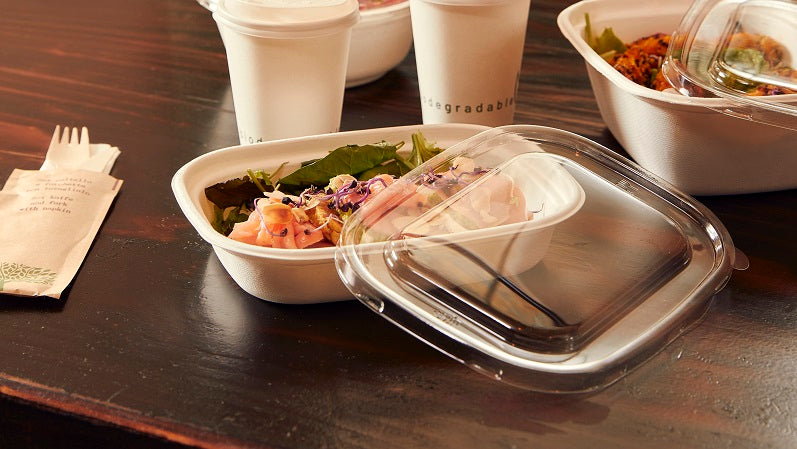 Coperchio per vaschetta take away rettangolare