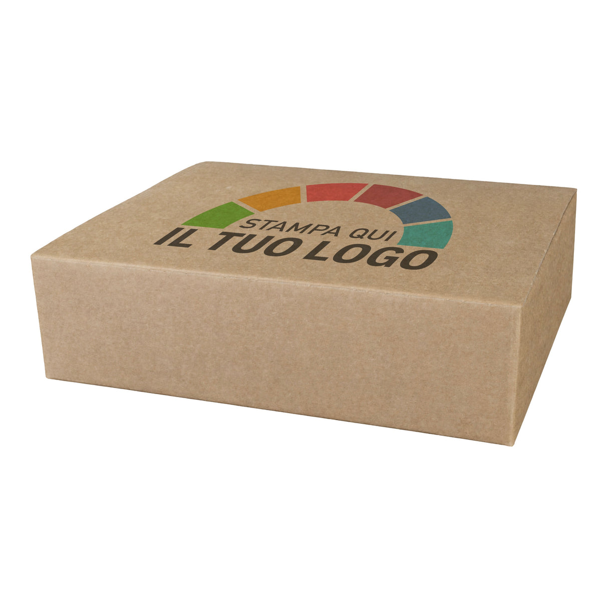 Coffret Porte-bouteilles Kraft Havane 1-2 Bouteilles Personnalisable