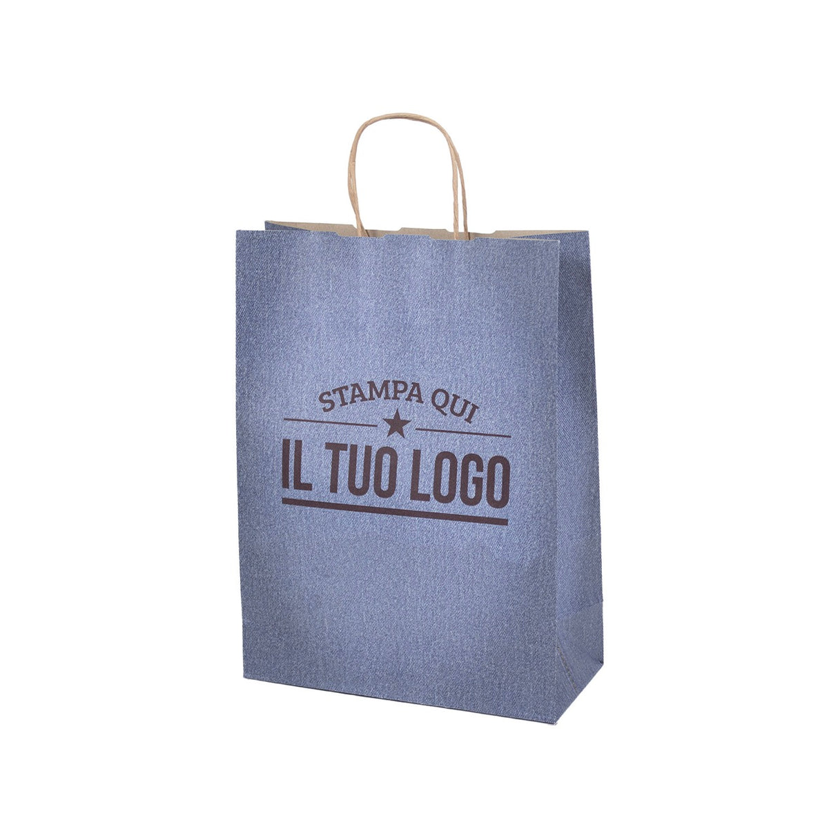 Shopper Carta Jeans Personalizzata Stampa Flessografica