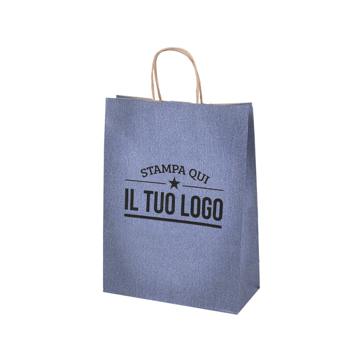 Shopper Carta Jeans Personalizzata Stampa Flessografica