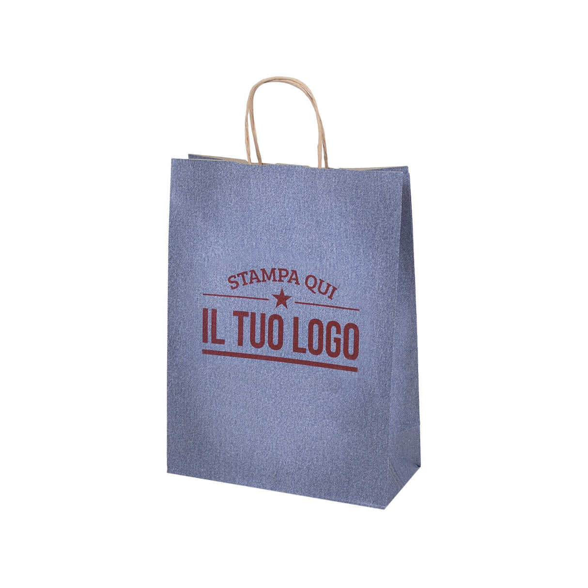 Shopper Carta Jeans Personalizzata Stampa Flessografica