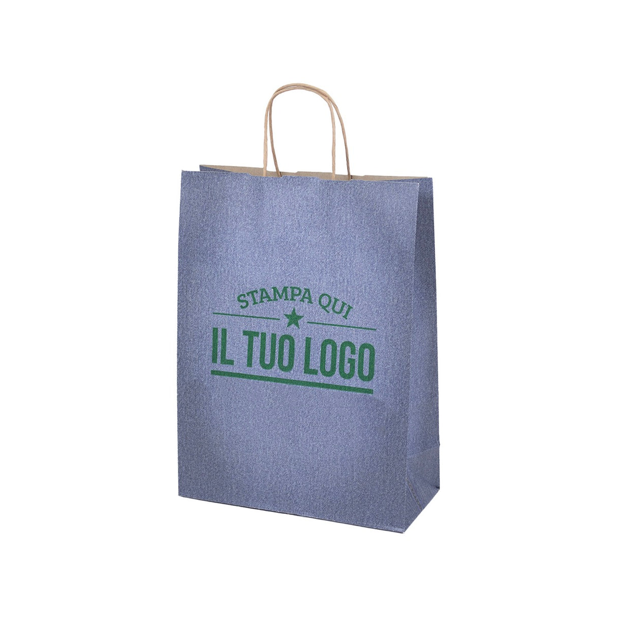 Shopper Carta Jeans Personalizzata Stampa Flessografica