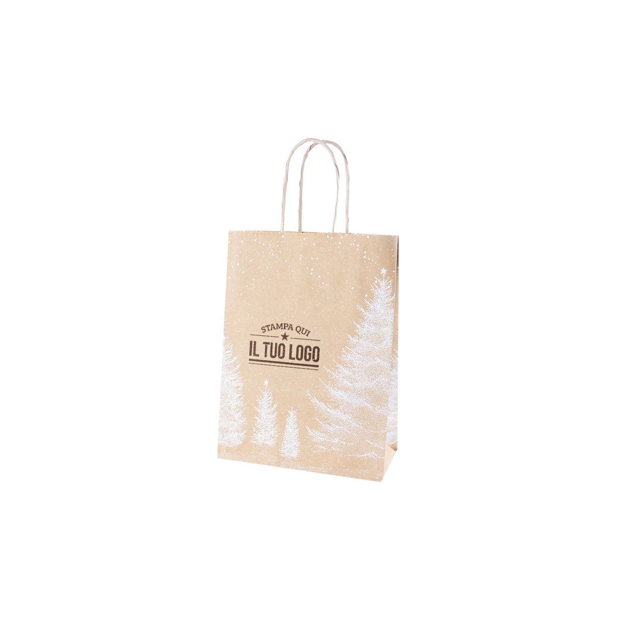 Shopper Albero Bianco Natale Personalizzate