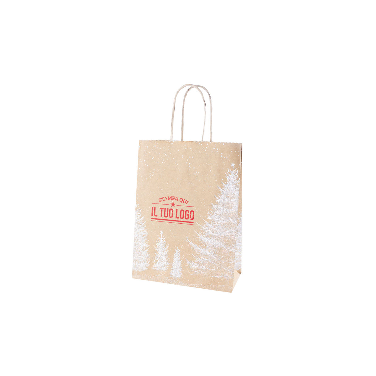 Shopper Albero Bianco Natale Personalizzate