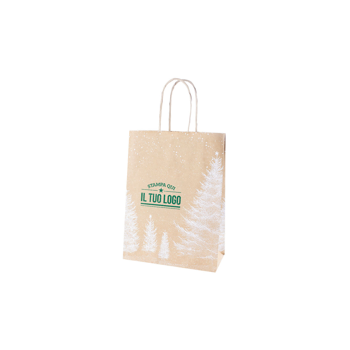 Shopper Albero Bianco Natale Personalizzate