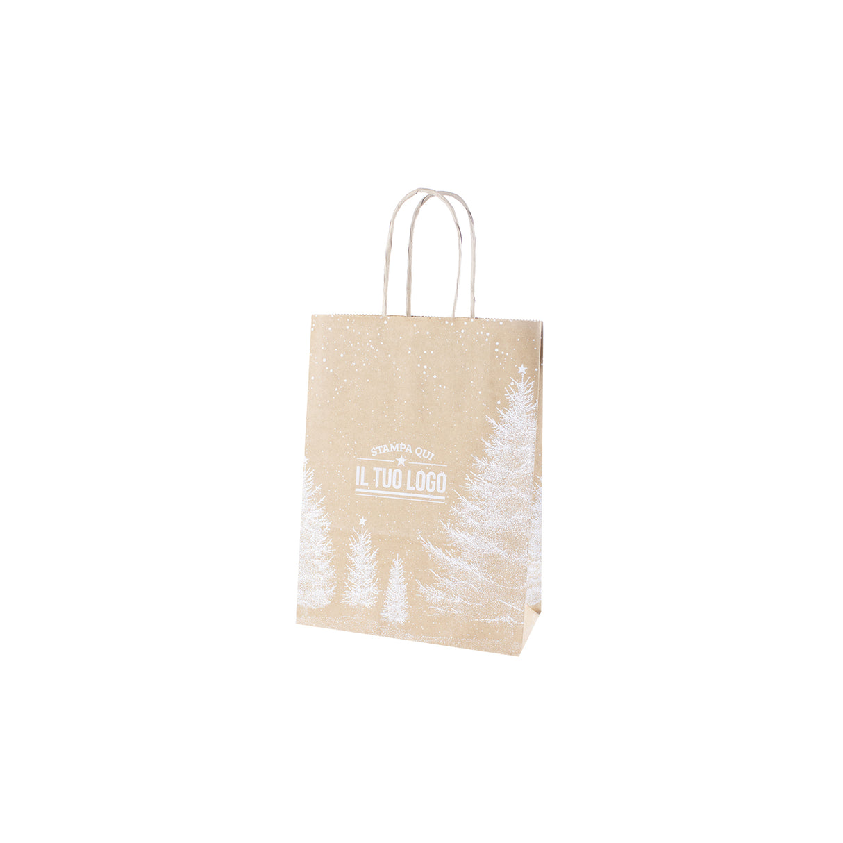 Shopper Albero Bianco Natale Personalizzate