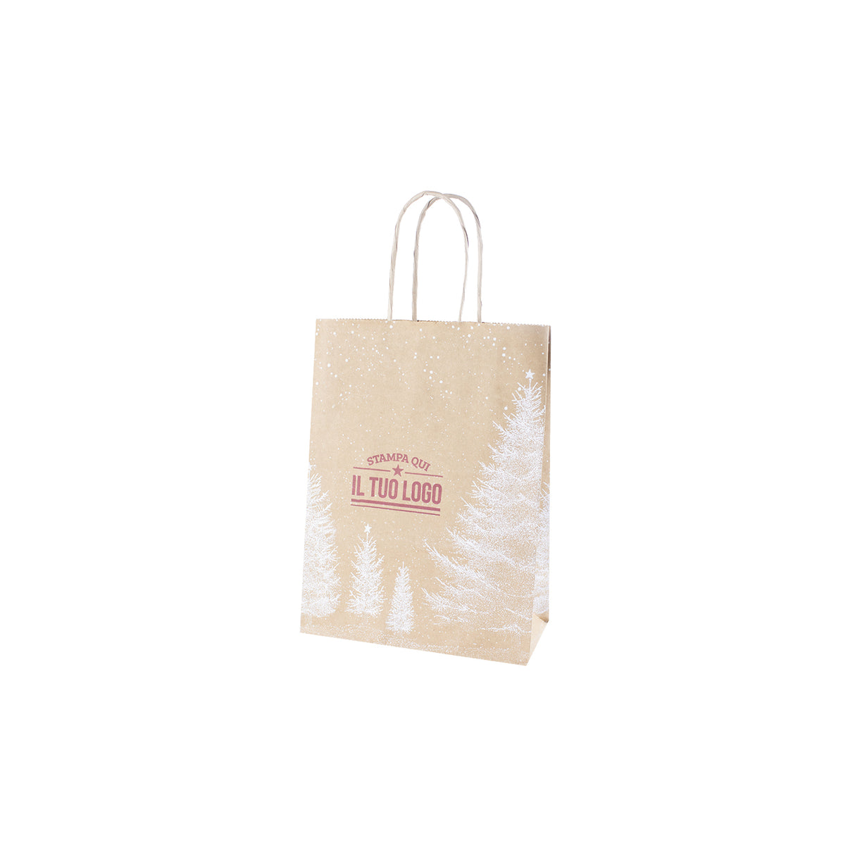 Shopper Albero Bianco Natale Personalizzate