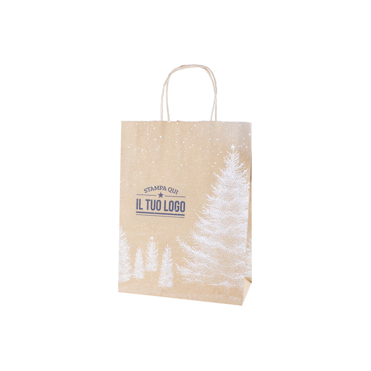 Shopper Albero Bianco Natale Personalizzate