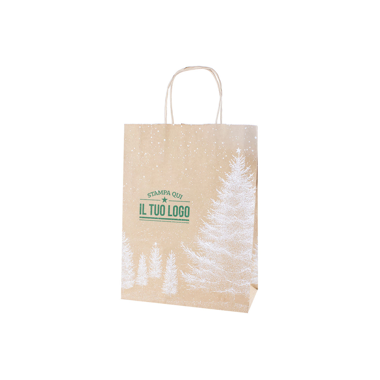 Shopper Albero Bianco Natale Personalizzate