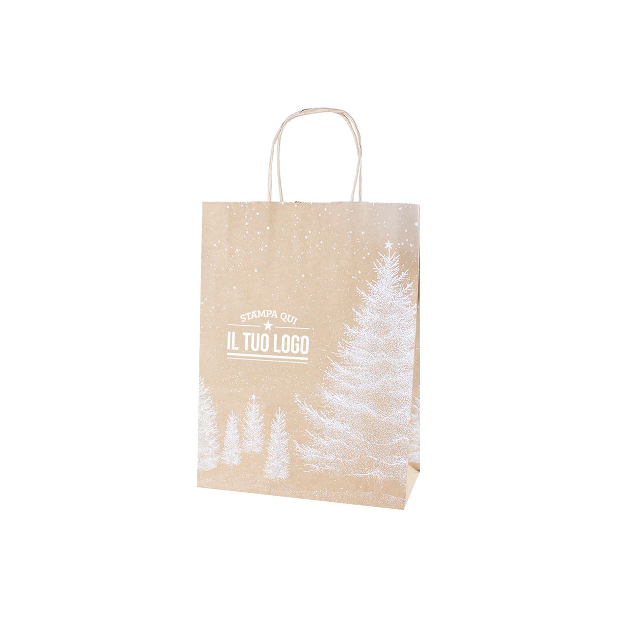 Shopper Albero Bianco Natale Personalizzate