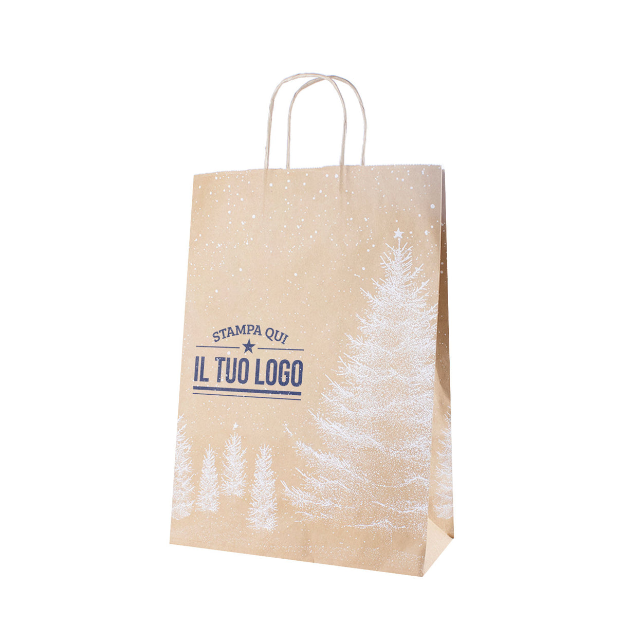 Shopper Albero Bianco Natale Personalizzate